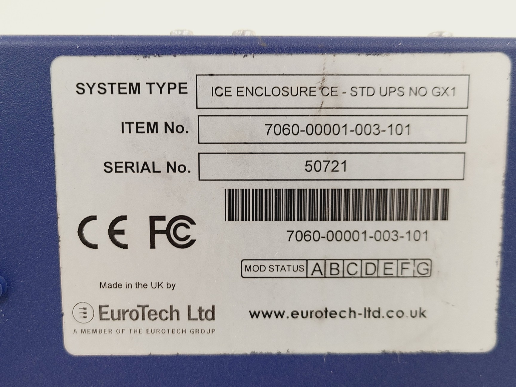 Image of Vacuum Chamber/Tank with Edwards Pump E1M18 & Internal Enclosure 600 kg 