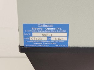 Thumbnail image of Continuum Surelite SLI-20 YAG Laser System w/ PSU, Optics & Spares
