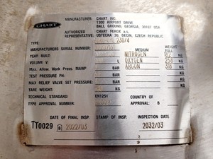 Thumbnail image of MVE Chart Eurocyl EC230 Liquid Nitrogen Dewar 2022