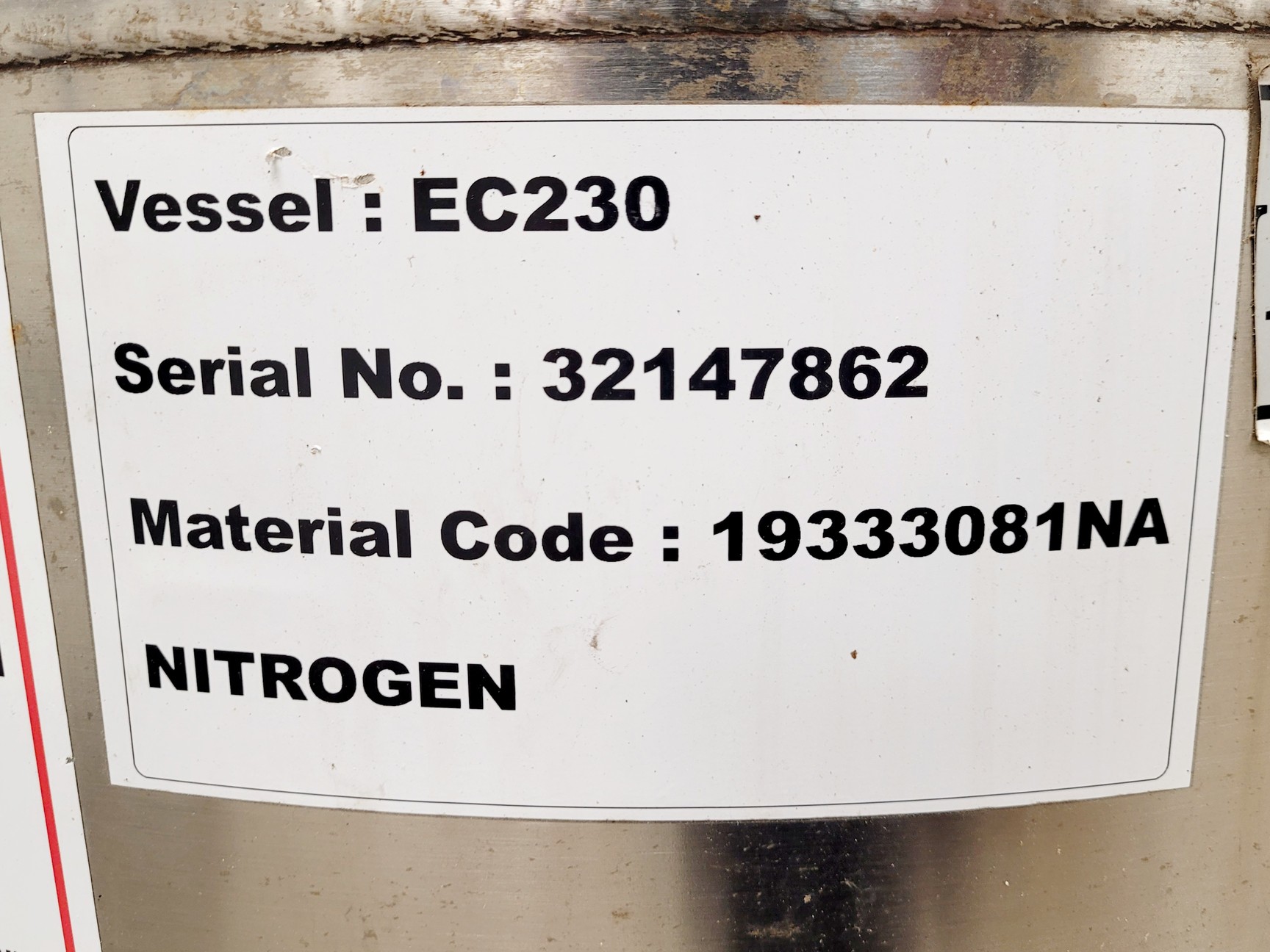 Image of MVE Chart Eurocyl EC230 Liquid Nitrogen Dewar 2021