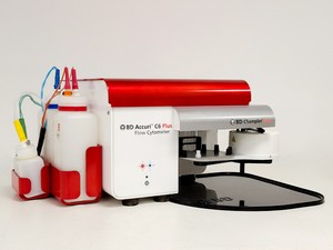 Thumbnail image of BD Accuri C6 Plus Flow Cytometer System w/ Cleaning/Waste Bottles & Accessories