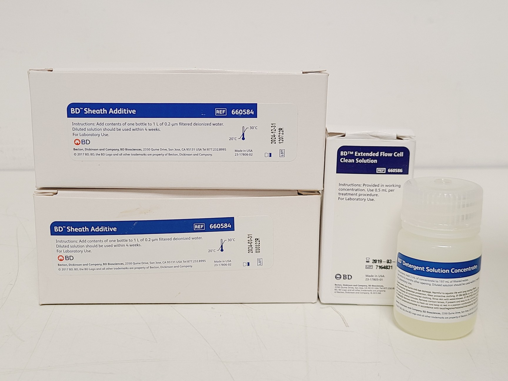 Image of BD Accuri C6 Plus Flow Cytometer System w/ Cleaning/Waste Bottles & Accessories