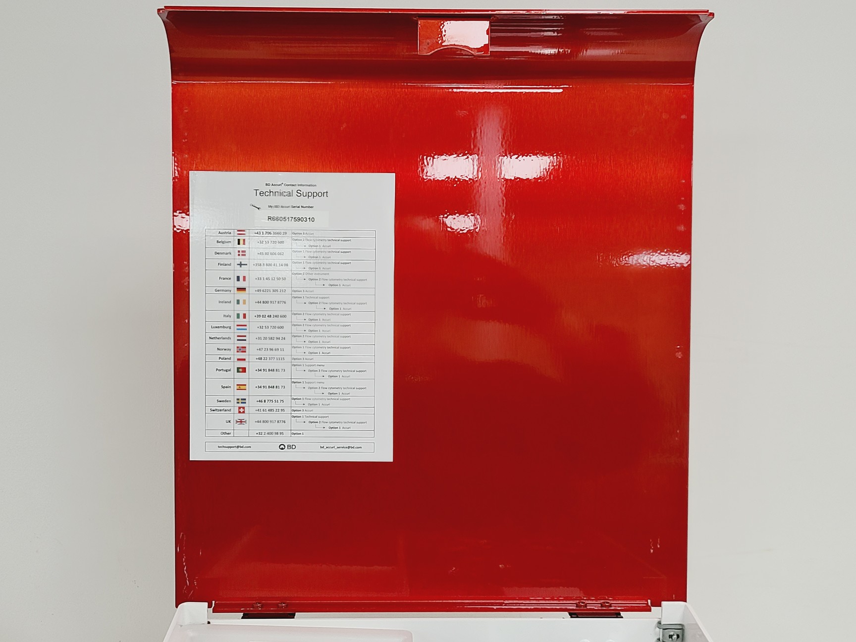 Image of BD Accuri C6 Plus Flow Cytometer System w/ Cleaning/Waste Bottles & Accessories