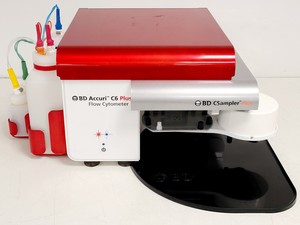 Thumbnail image of BD Accuri C6 Plus Flow Cytometer System w/ Cleaning/Waste Bottles & Accessories