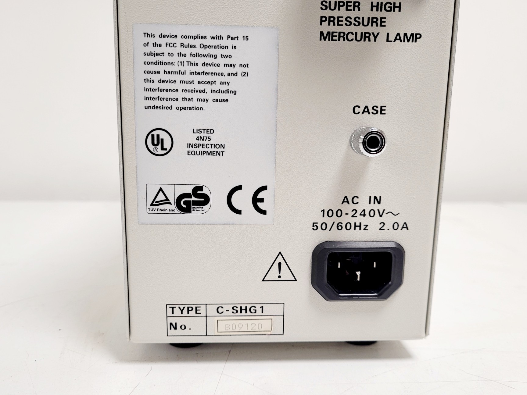 Image of Nikon Mercury Lamp and Controller Type C-SHG 1