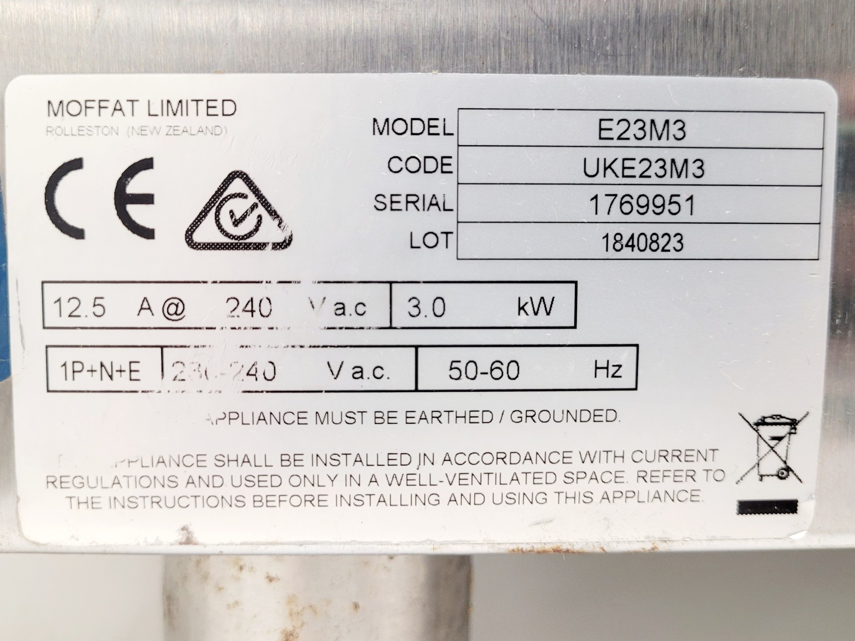 Image of Moffat Blue Seal Turbofan E23M3 Oven