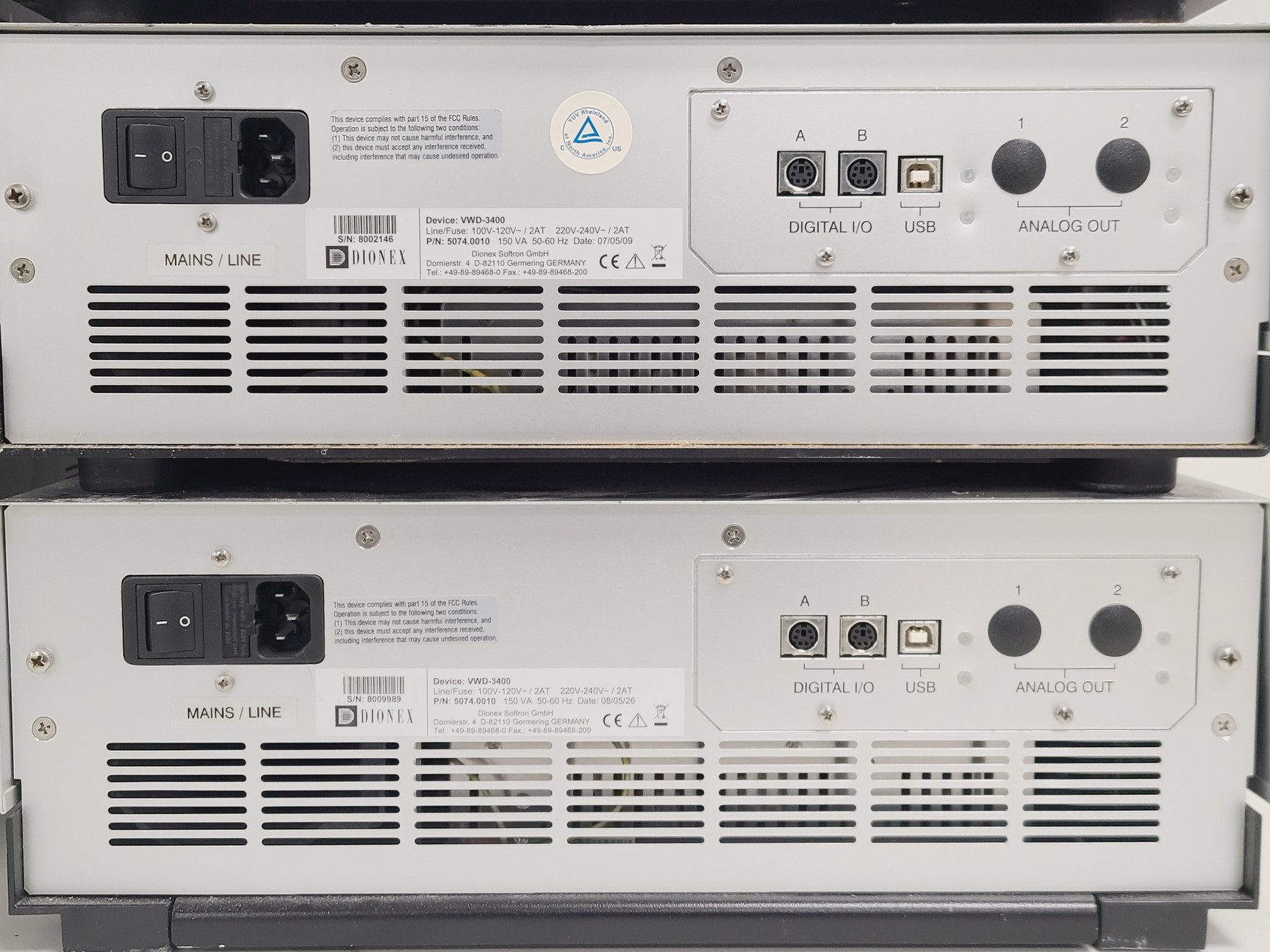 Image of Dionex Ultimate 3000 HPLC Modules, 3000 Pumps, VWD, Control / Interface Module