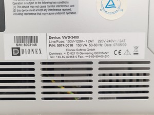 Thumbnail image of Dionex Ultimate 3000 HPLC Modules, 3000 Pumps, VWD, Control / Interface Module