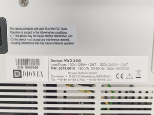 Thumbnail image of Dionex Ultimate 3000 HPLC Modules, 3000 Pumps, VWD, Control / Interface Module