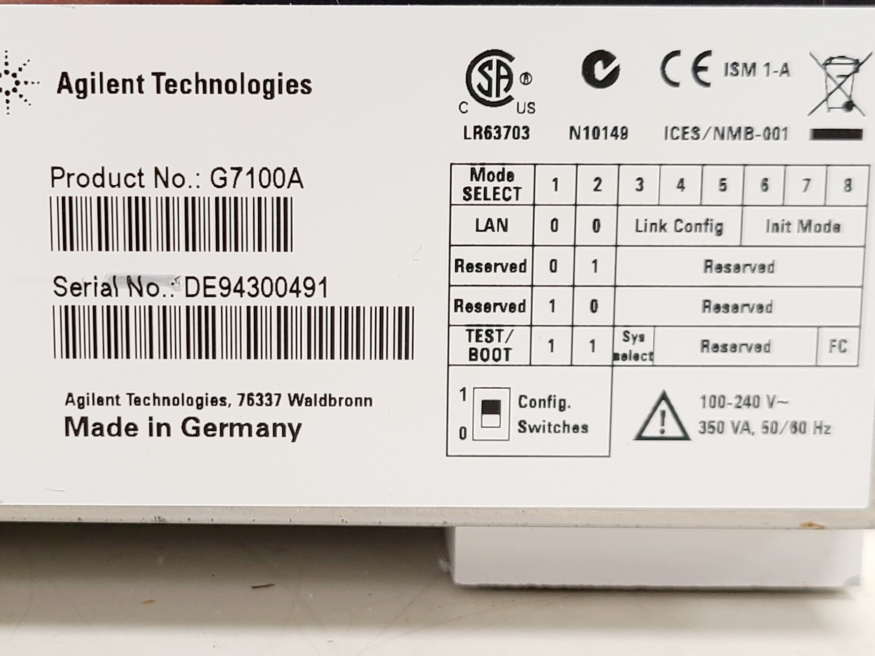 Image of Agilent 7100 CE Capillary Electrophoresis System G7100A