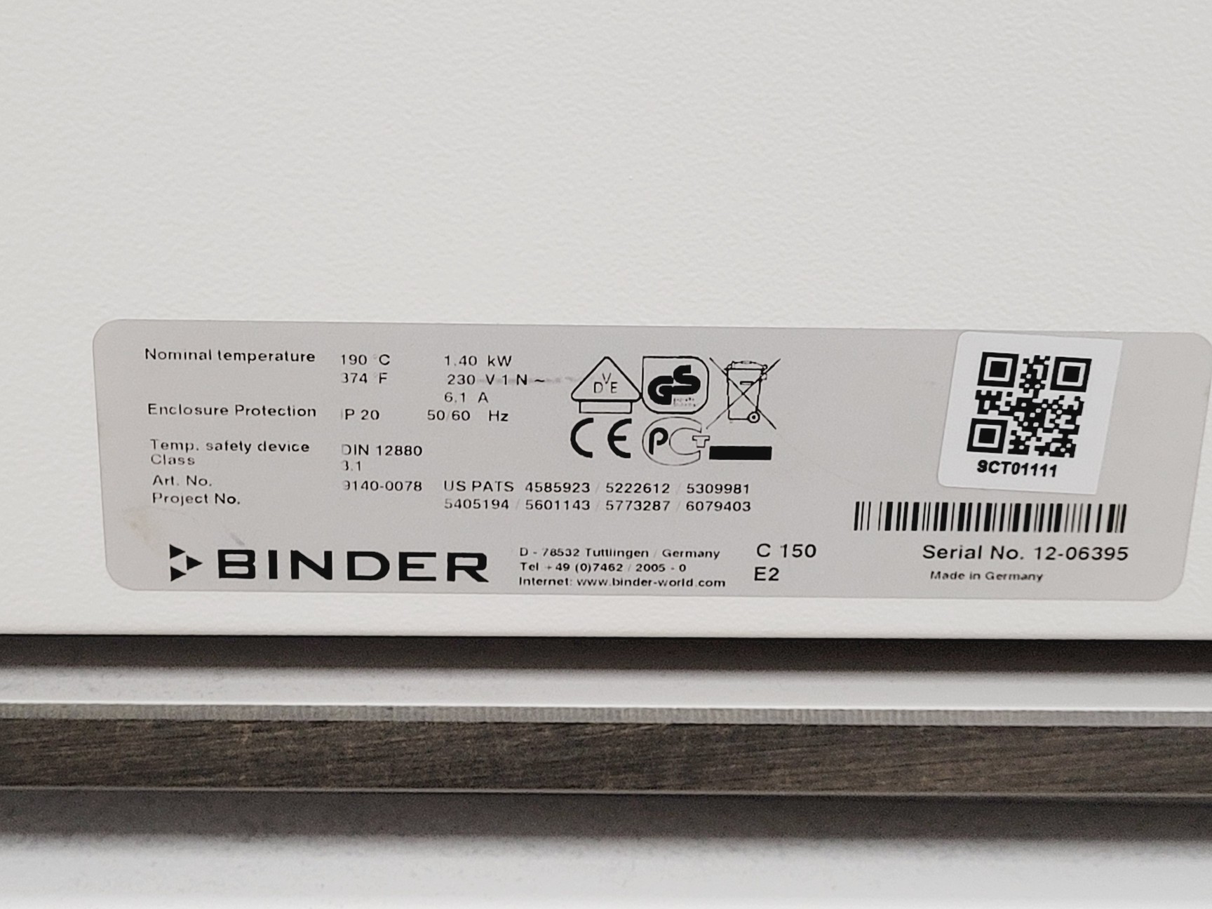 Image of Binder C150 C02 Laboratory Incubator Double Stack