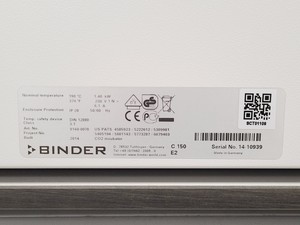 Thumbnail image of Binder C150 C02 Laboratory Incubator Double Stack