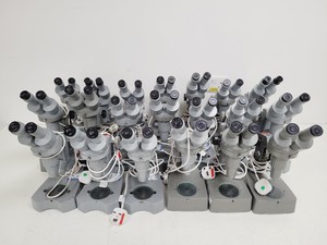 Thumbnail image of Job Lot of 20 x Lumiscope Stereo Microscopes 