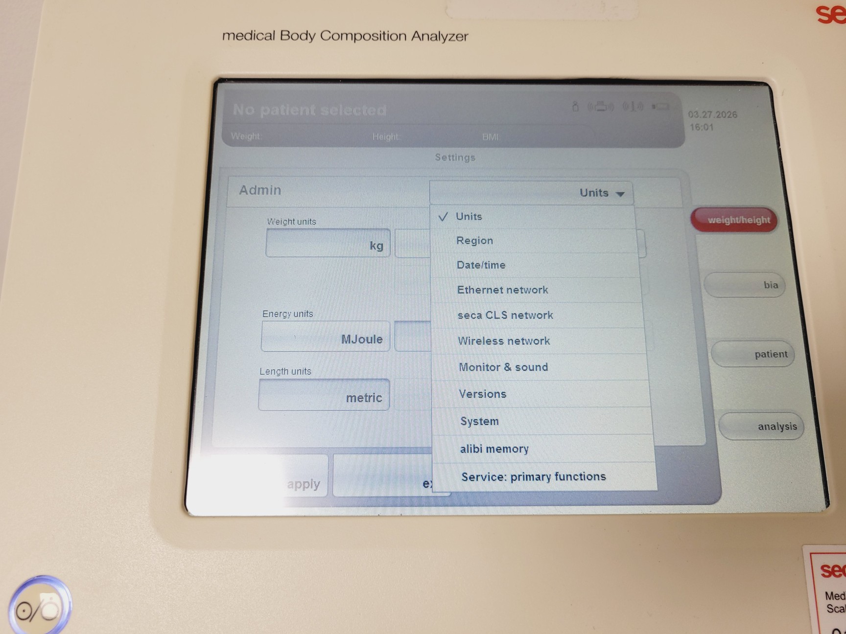 Image of Seca Model 5157021099 Medical Body Composition Analyzer