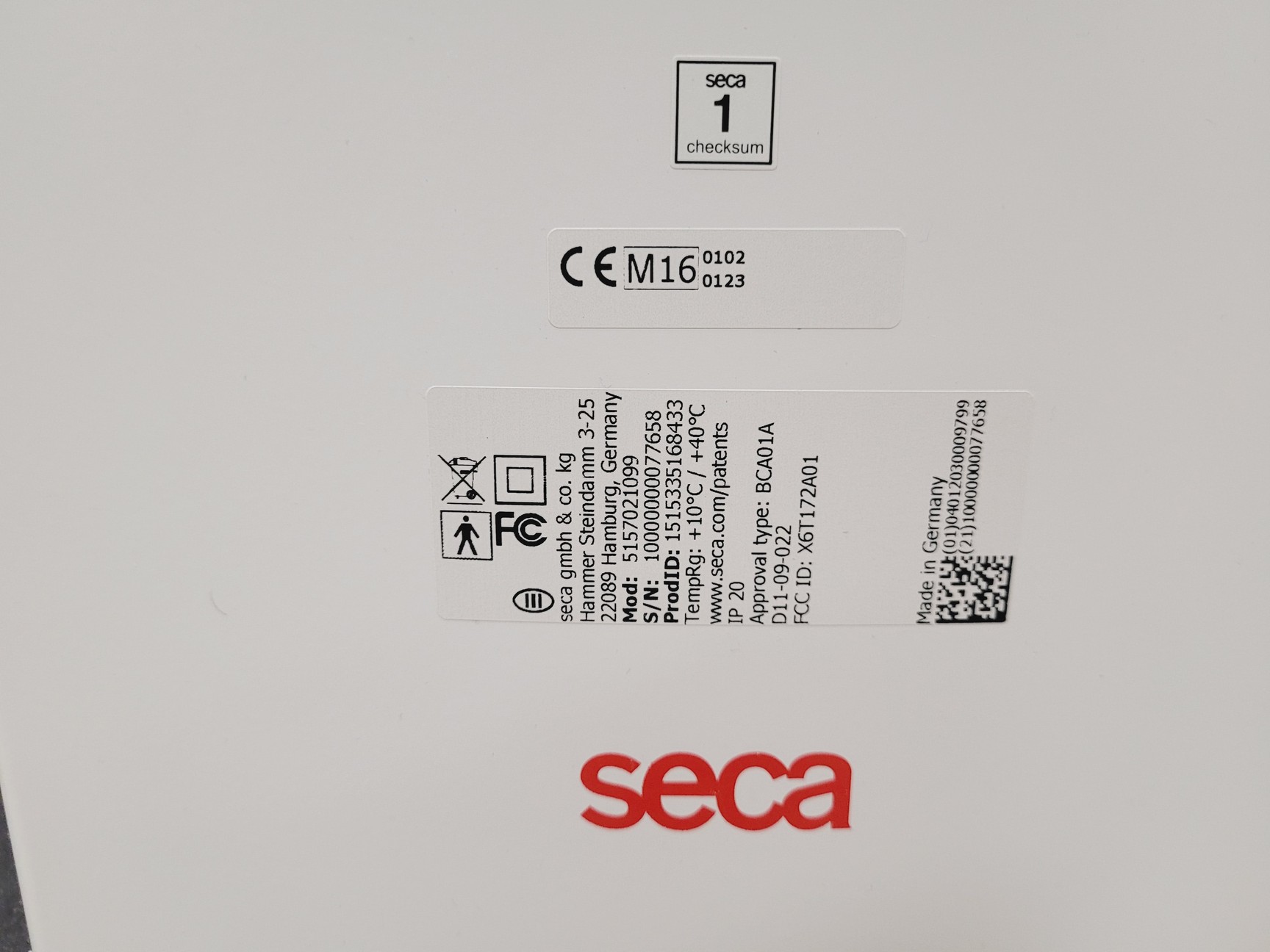 Image of Seca Model 5157021099 Medical Body Composition Analyzer