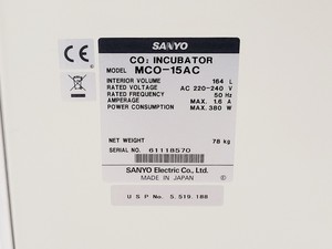 Thumbnail image of Sanyo MCO-15AC CO2 Incubator