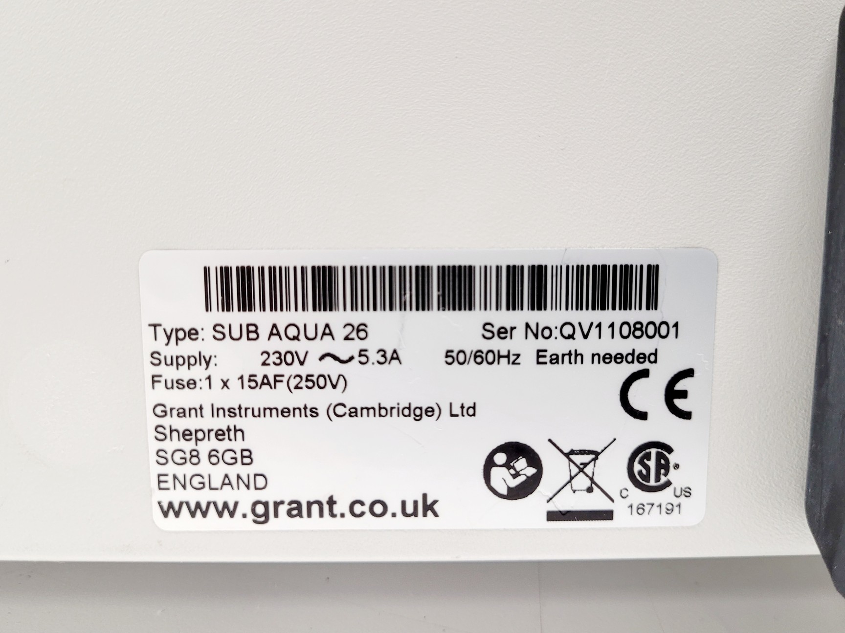 Image of Grant SUB Aqua 26 Plus Water Bath