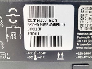 Thumbnail image of Watson Marlow 323DZ Peristaltic Pump 3 Roller Lab