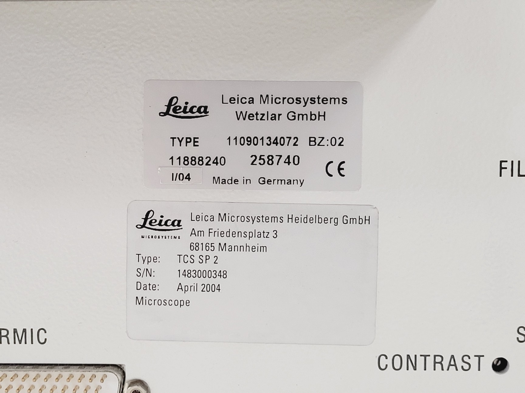 Image of Leica DMIRE2 Confocal Microscope W/ CTRMIC Controller 