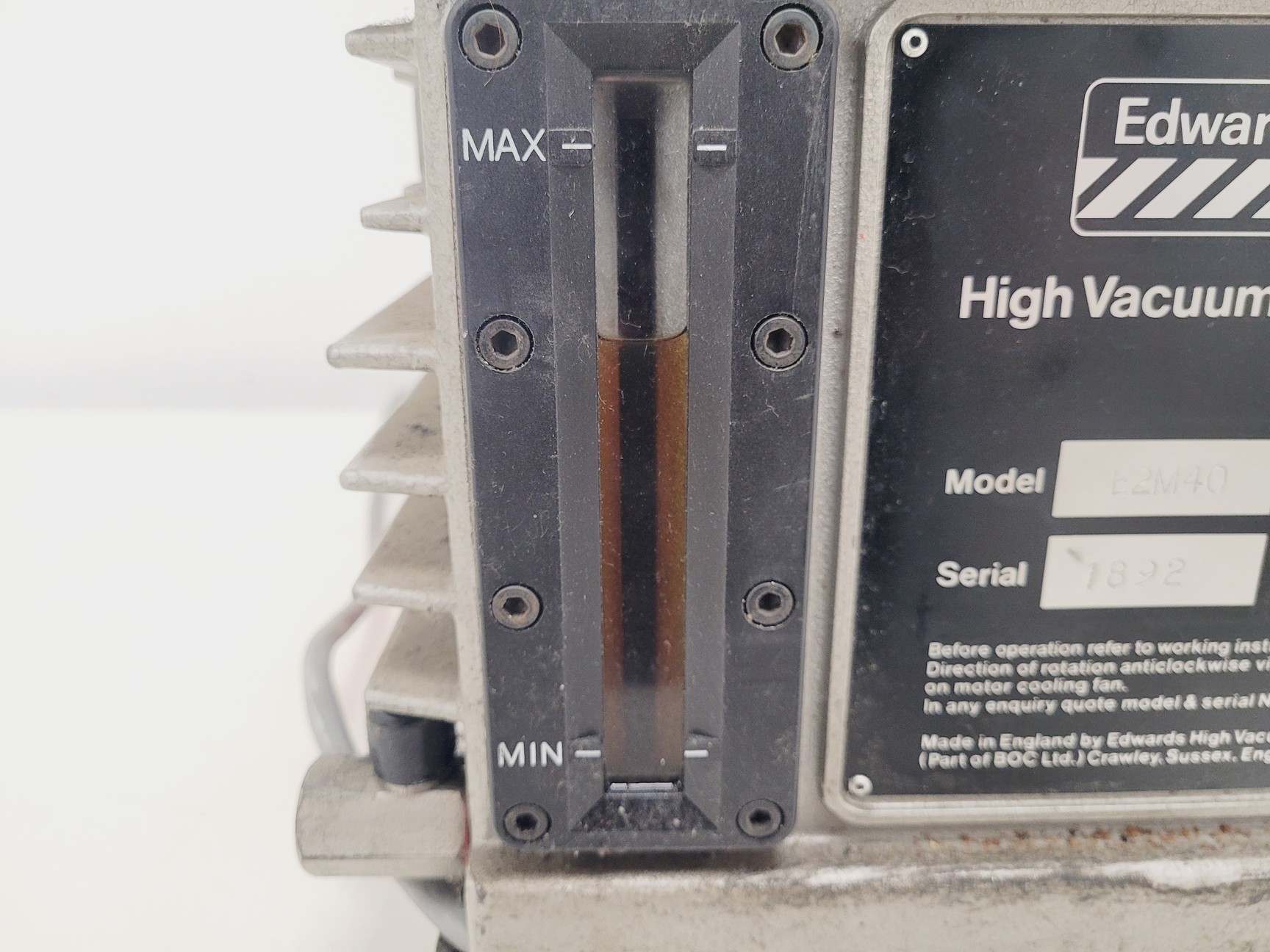 Image of Edwards E2M40 Two-Stage High Vacuum Pump