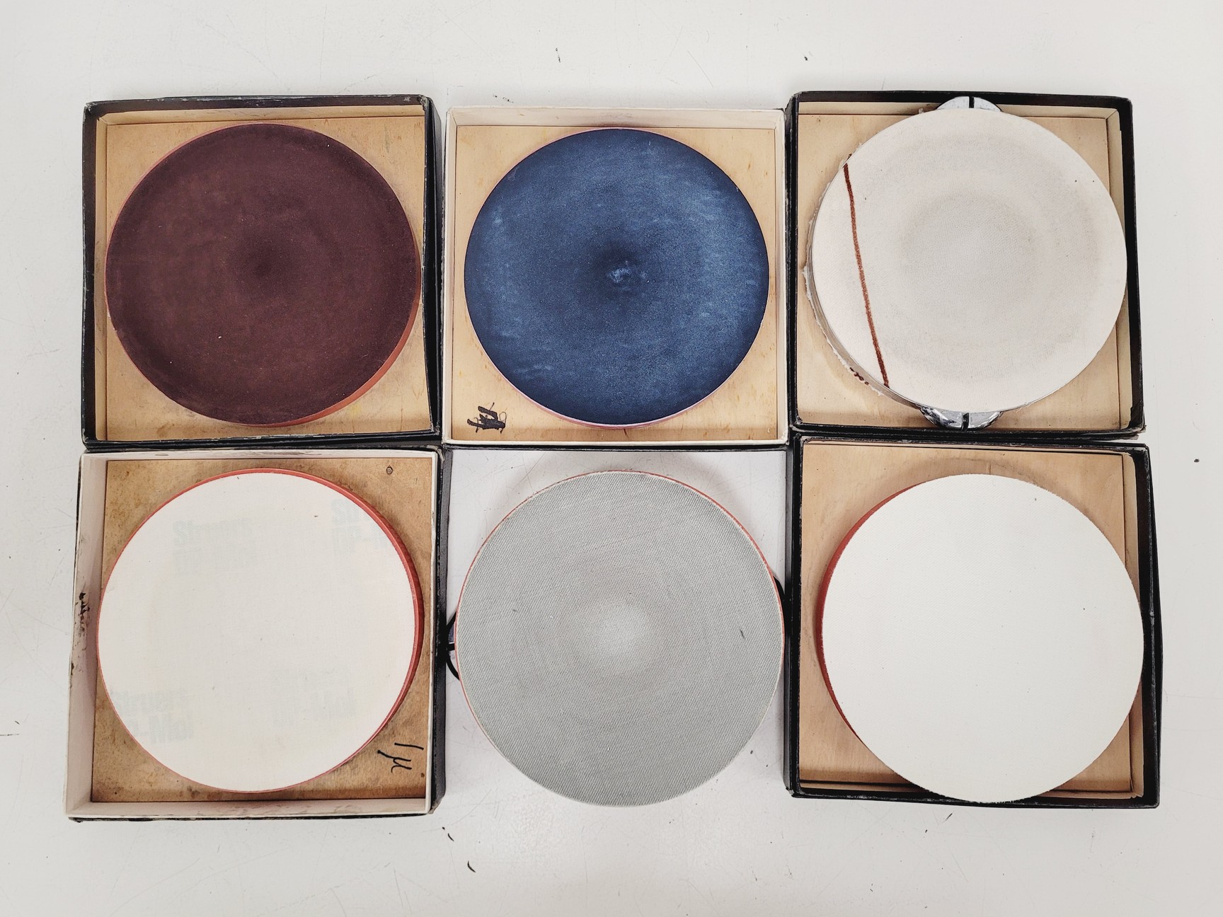 Image of Struers DP 10 Hand Polisher w/ 1x 0PSµm 3x 1µm 1x 6µm 1x 1/4µm 1x 3µm Discs