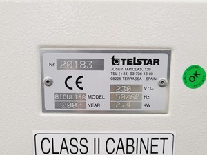 Thumbnail image of Telstar BioULTRA Class II Microbiological Safety Cabinet
