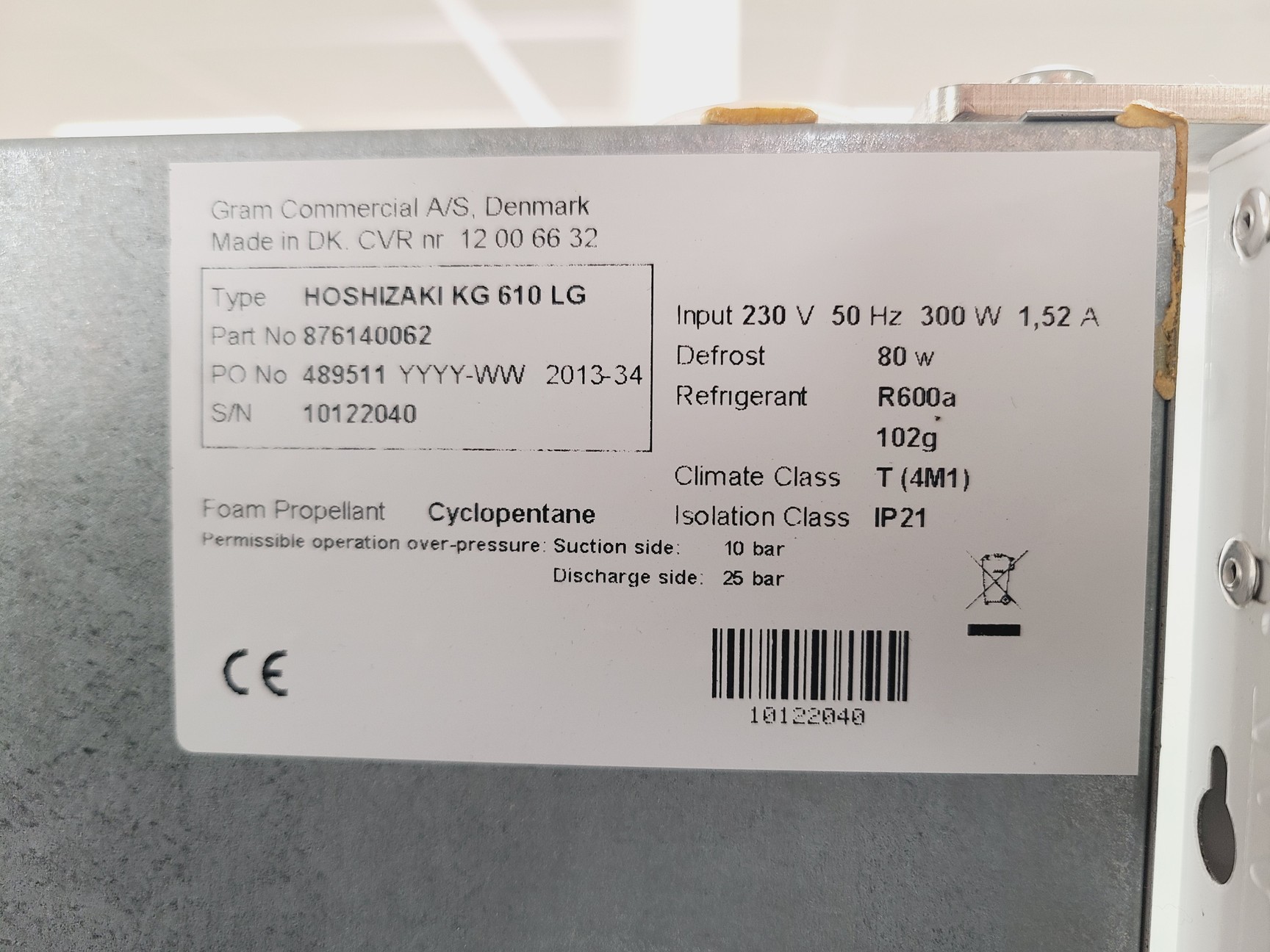 Image of Hoshizaki KG 610 LG Fridge 