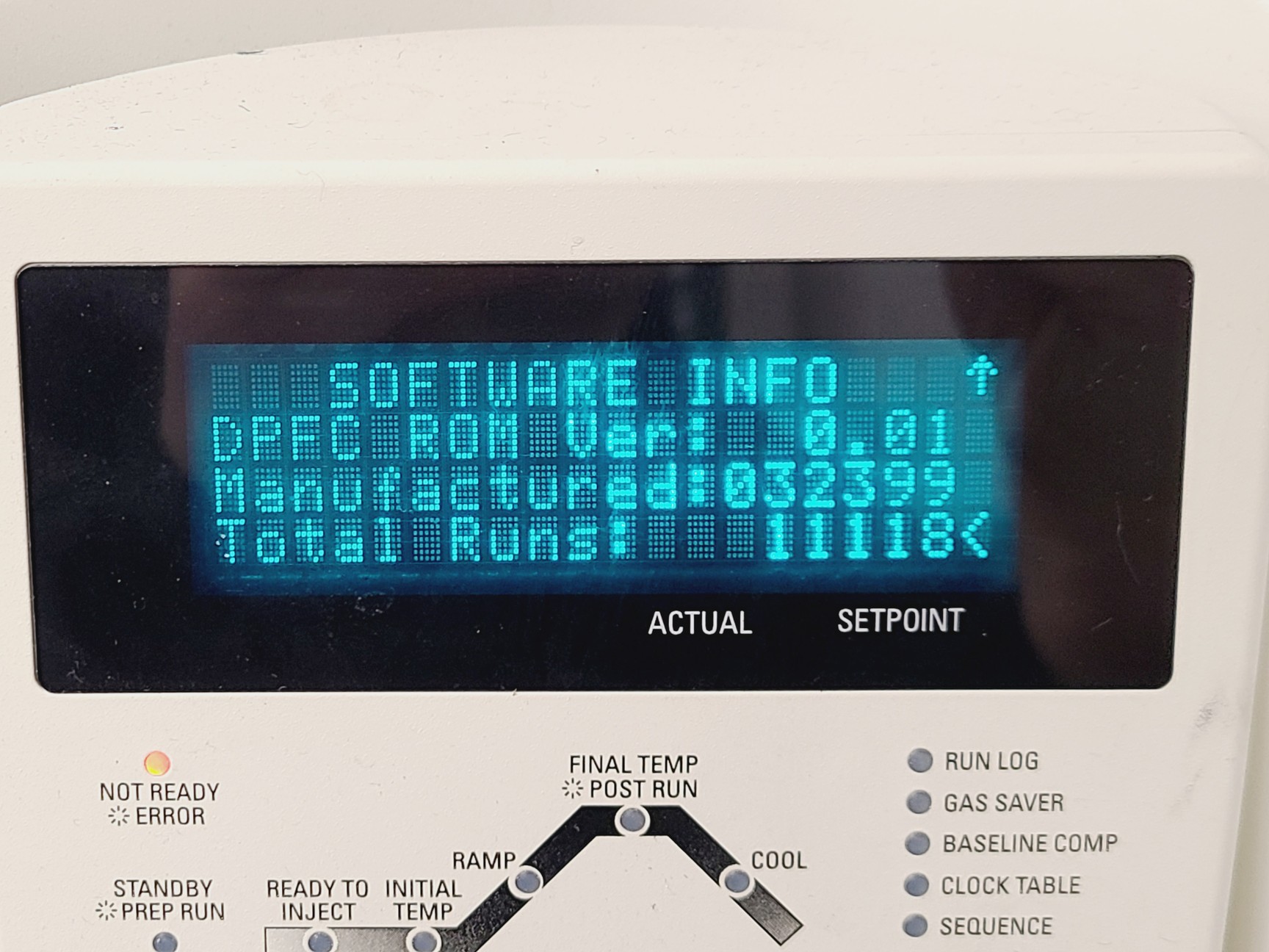 Image of ThermoQuest TRACE 2000 Series GC with Autosampler Model K02432720000000