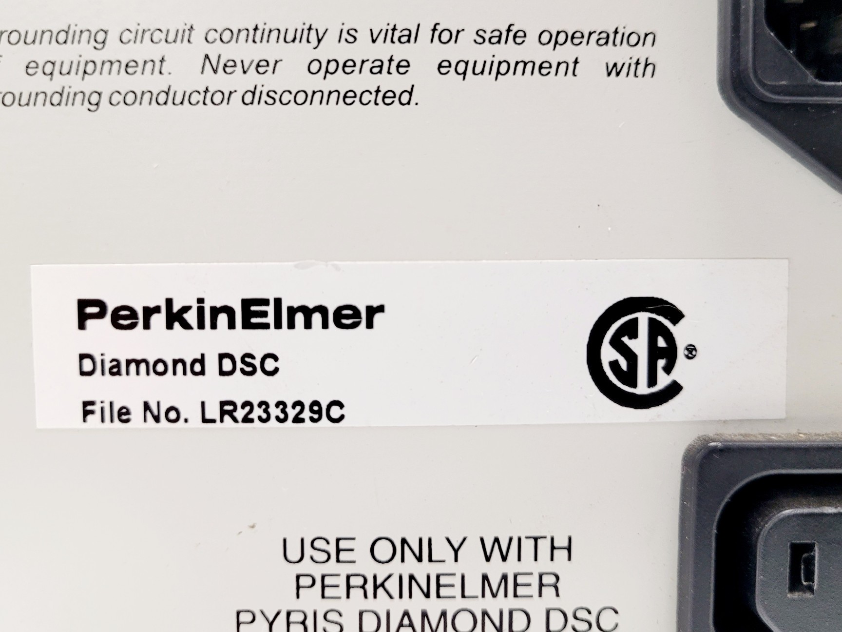 Image of Perkin Elmer Diamond DSC Calorimeter w/ TAGS & Intracooler 1P System