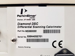 Thumbnail image of Perkin Elmer Diamond DSC Calorimeter w/ TAGS & Intracooler 1P System