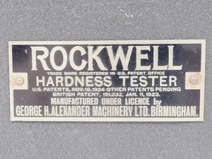Thumbnail image of Rockwell Hardness Tester 3 JR PG