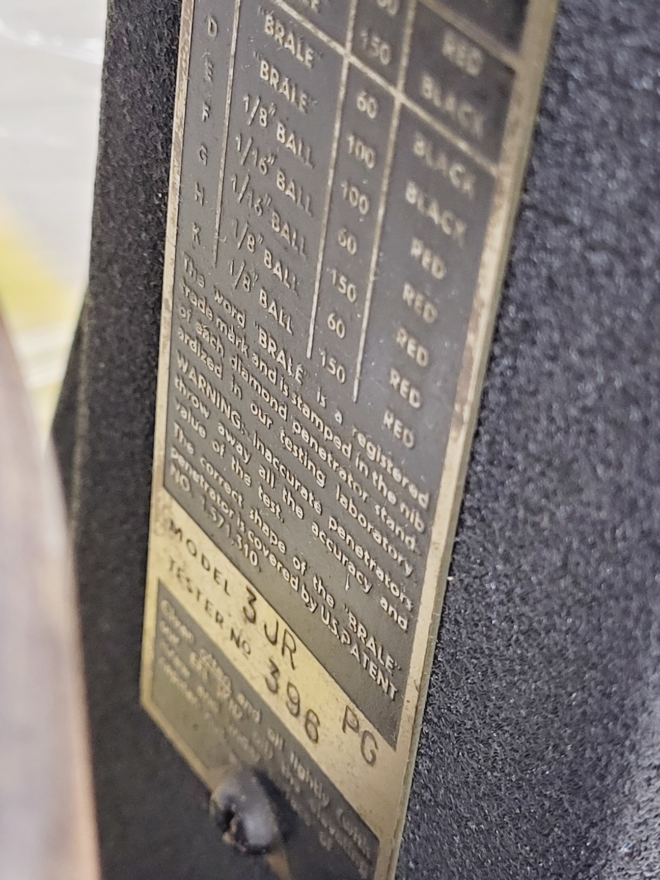 Image of Rockwell Hardness Tester 3 JR PG