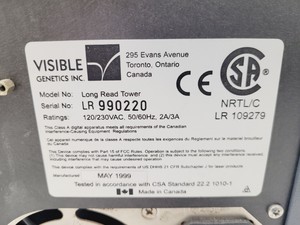 Thumbnail image of Visible Genetics Long-Read Tower DNA Sequencer