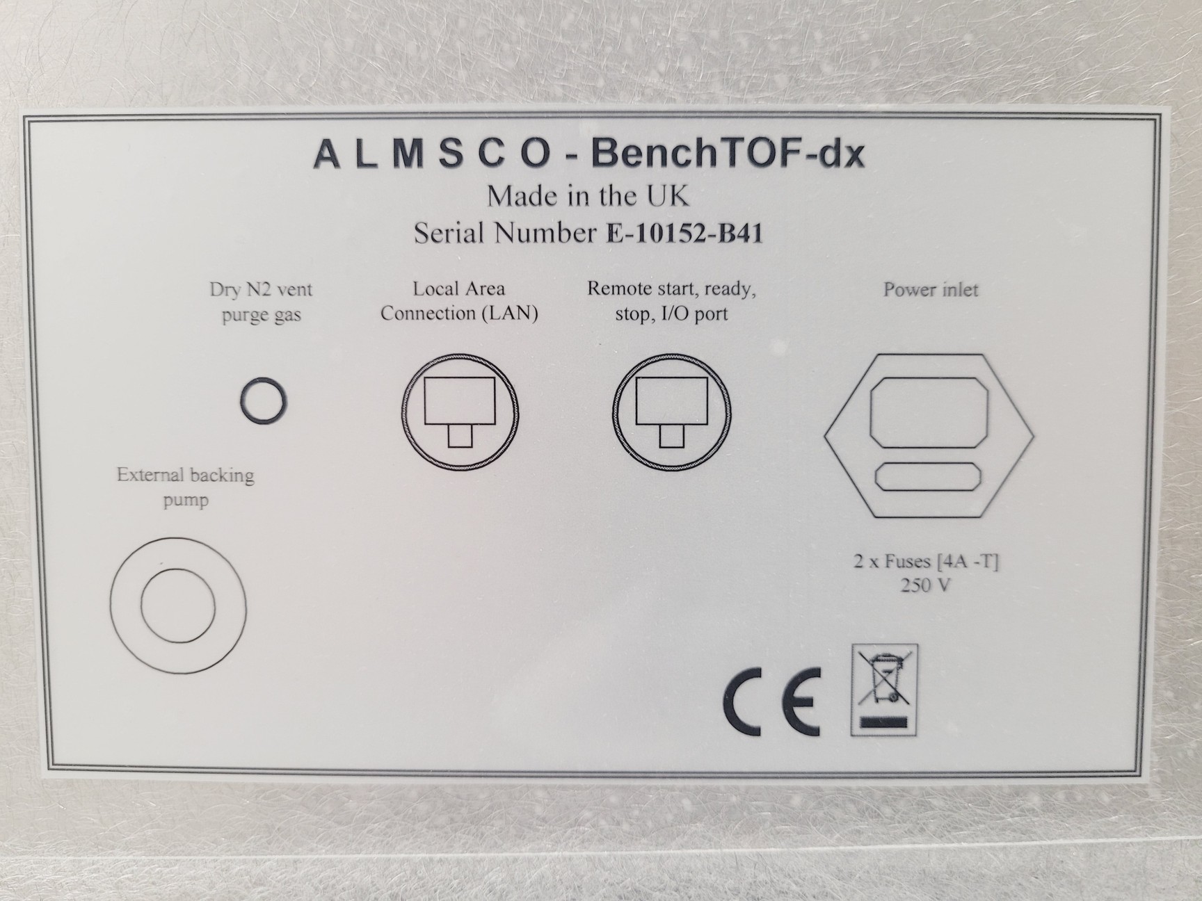Image of ALMSCO International BenchTOF-dx Mass Spectrometer