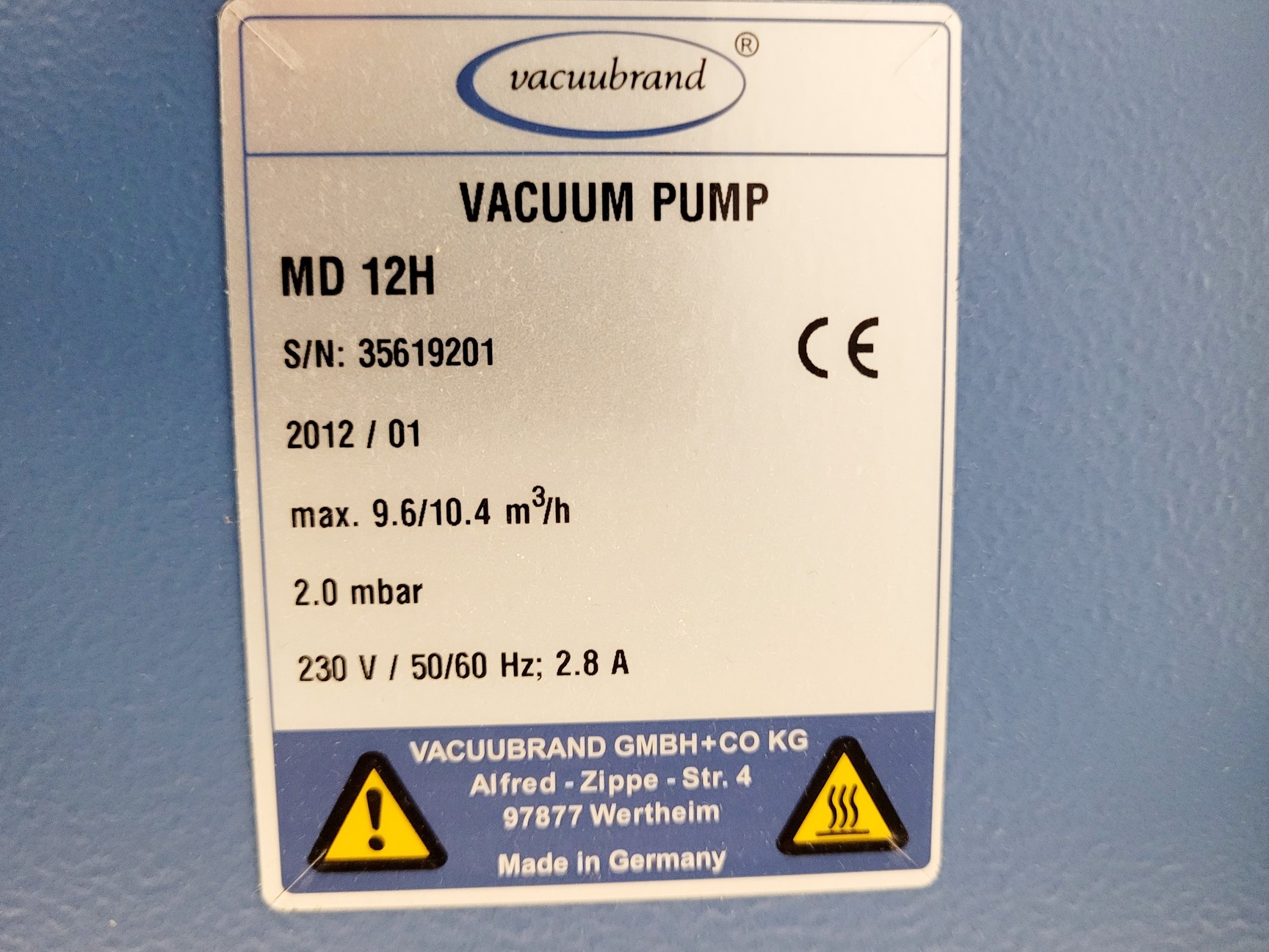 Image of Thermo Scientific Vacutherm VT 6130 P Vacuum Oven & MD 12H Vacuum