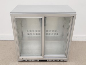 Thumbnail image of LEC Silver Double Sliding Door Bottle Cooler 225L BC9027G LED