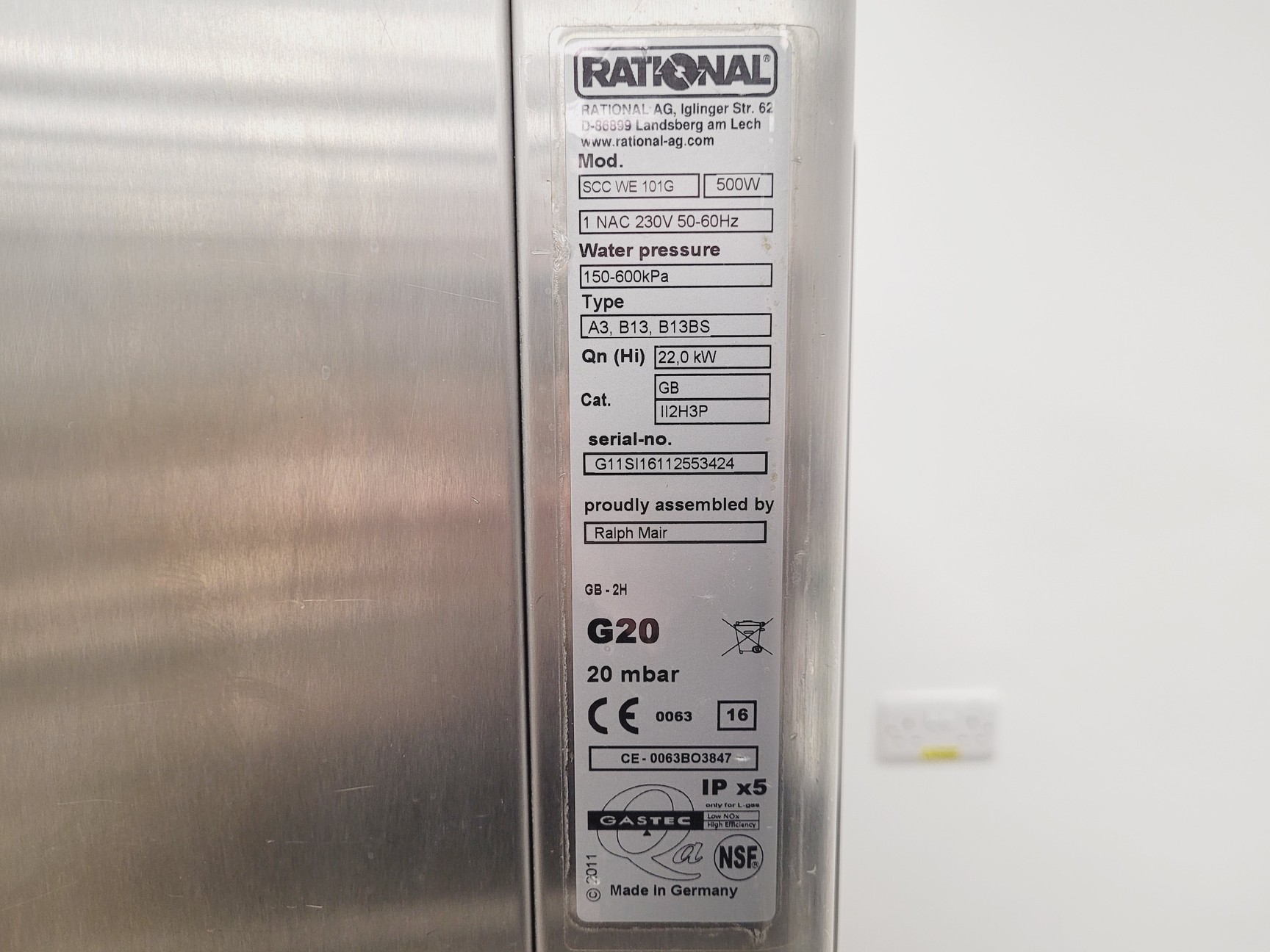 Image of Rational SCC WE 101G Combi Oven w/ Stand