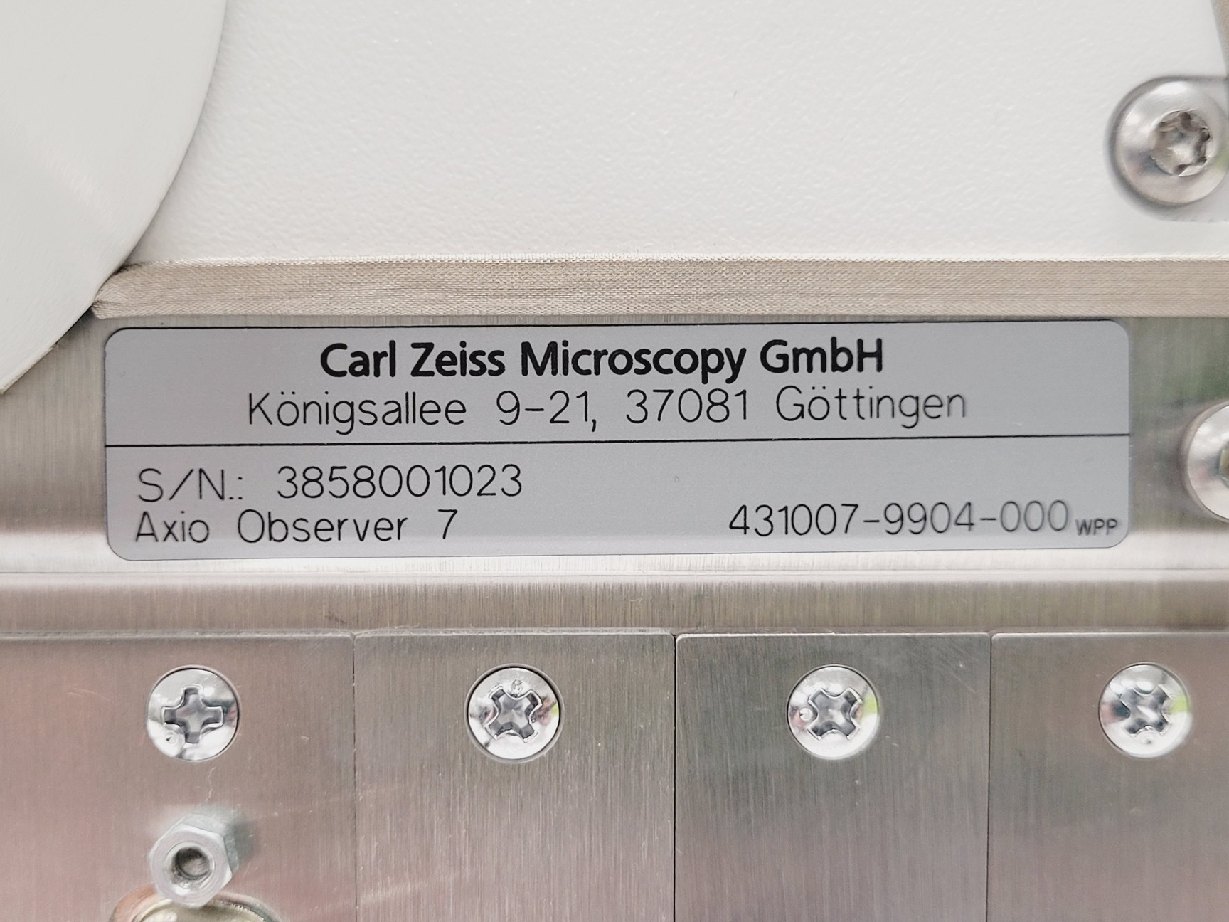 Image of Carl Zeiss Axio Observer 7 Inverted 