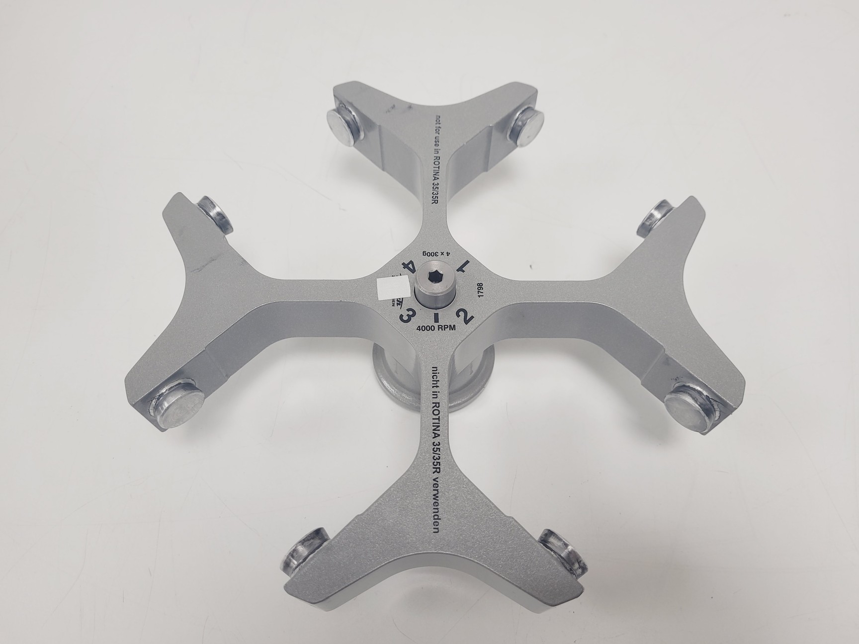 Image of Hettich ROTINA 380 Benchtop Centrifuge w/ 1798 Swing-Out Rotor & Buckets Lab 