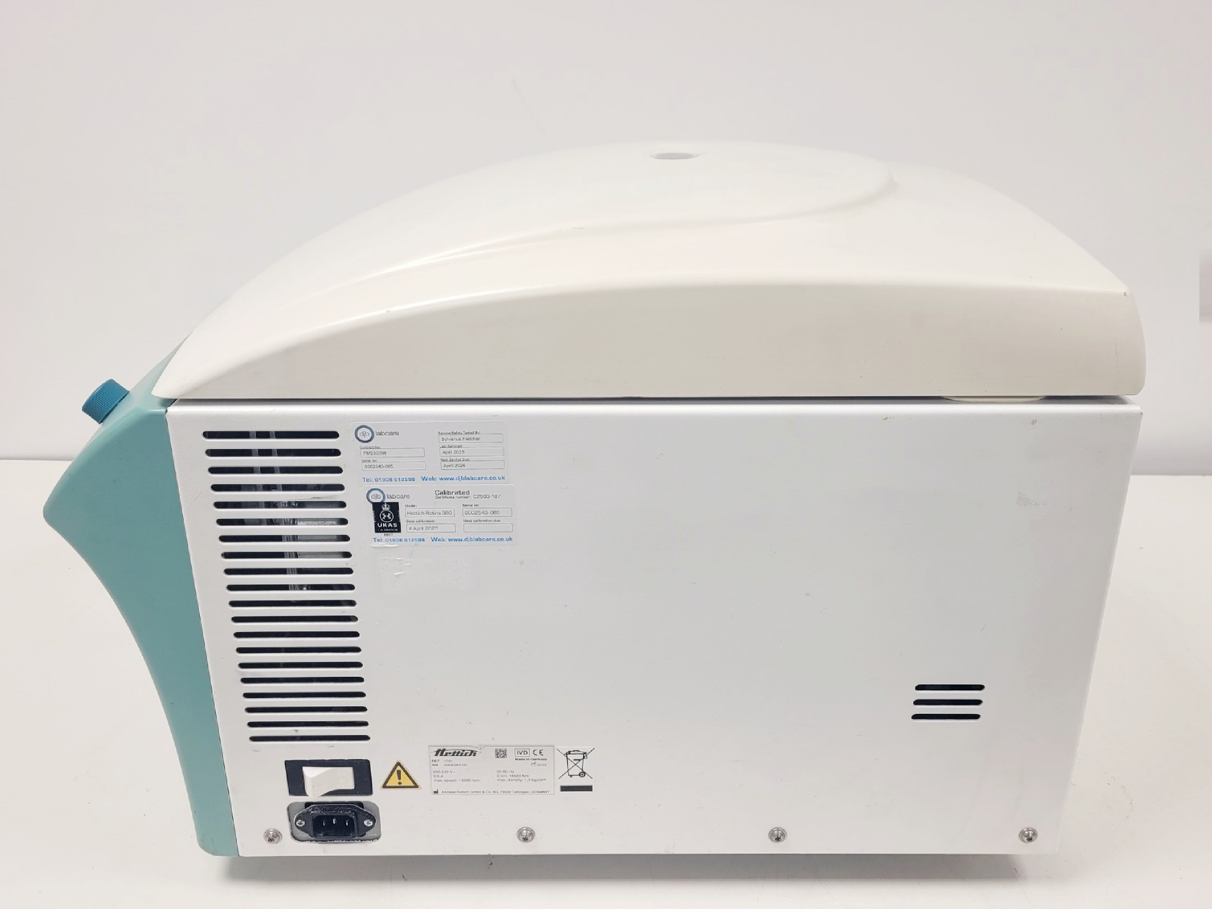 Image of Hettich ROTINA 380 Benchtop Centrifuge w/ 1798 Swing-Out Rotor & Buckets Lab 