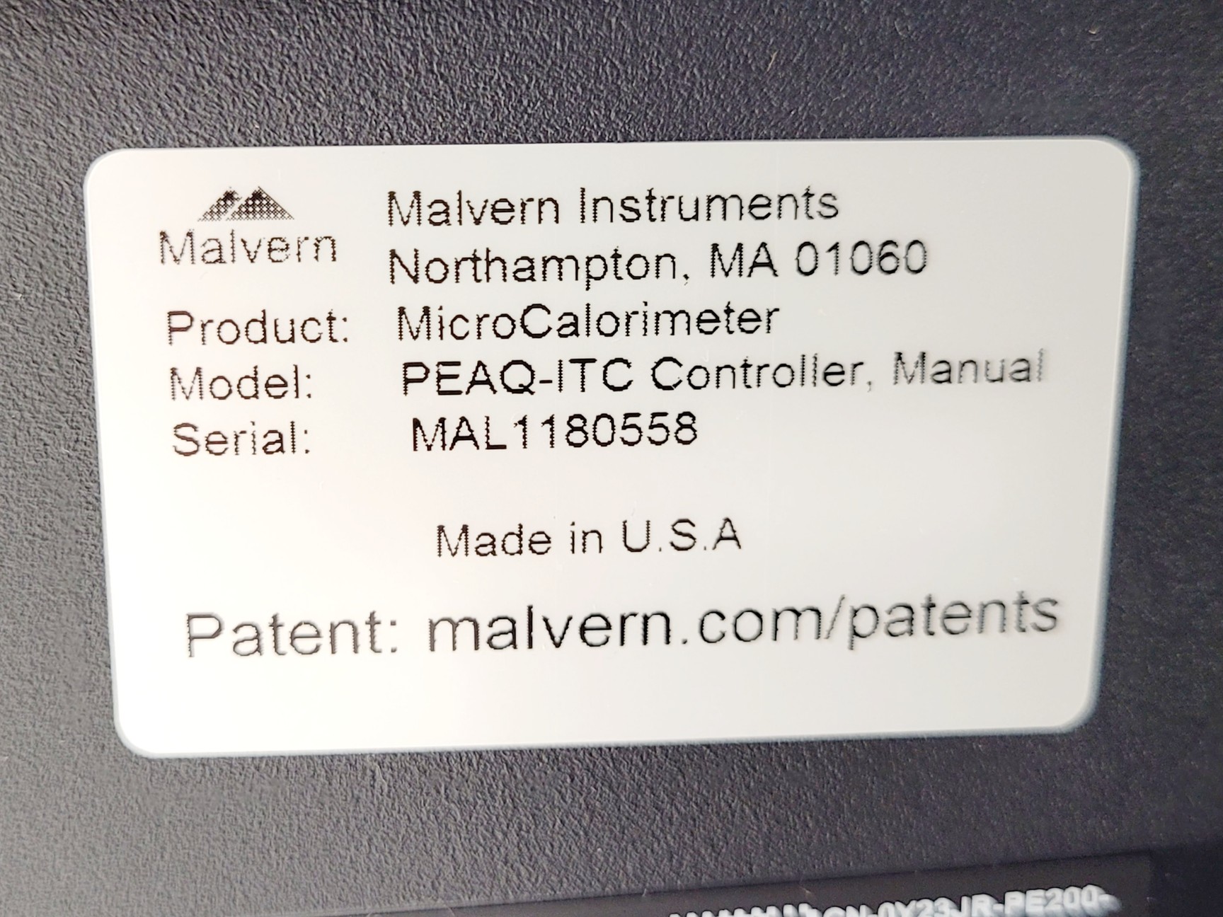 Image of Malvern MicroCal PEAQ-ITC Calorimeter & Computer