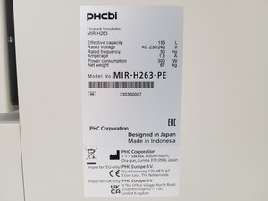 Thumbnail image of PHCBI MIR-H263-PE Incubator