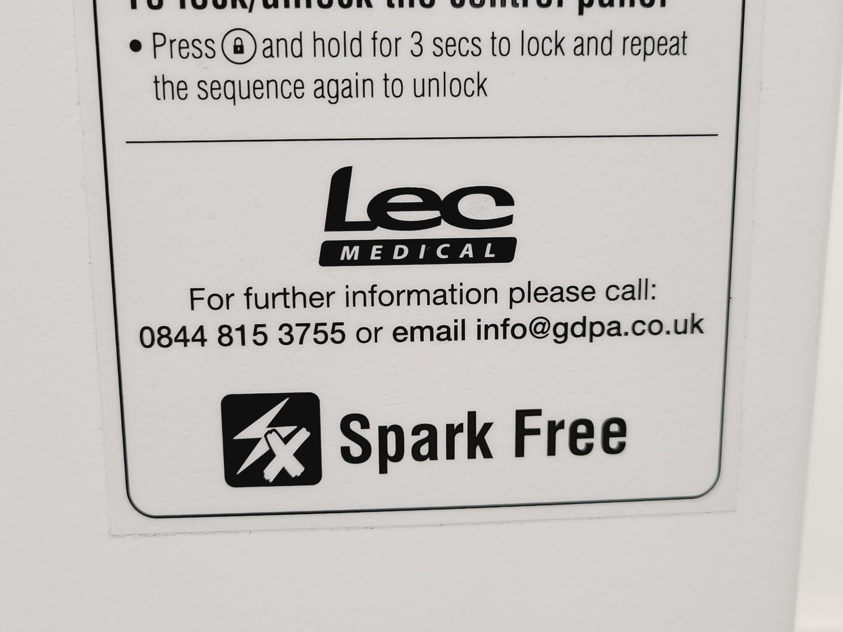 Image of Lec Medical LSF151 Freezer