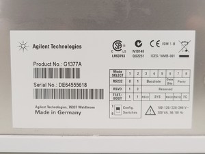 Thumbnail image of Agilent 1200 Series System: G1379B, G1376A, G2226A, G4240A, G1377A and G4208A