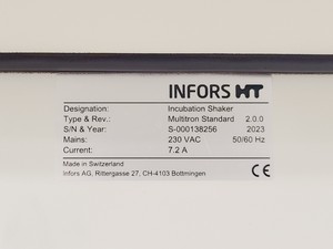 Thumbnail image of  Triple Stack Infors HT Multitron Standard Shaking Incubator SS Tray