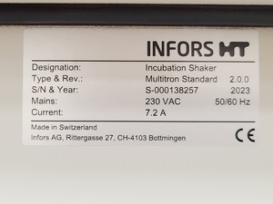 Thumbnail image of  Triple Stack Infors HT Multitron Standard Shaking Incubator SS Tray