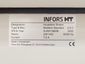Thumbnail image of  Triple Stack Infors HT Multitron Standard Shaking Incubator SS Tray