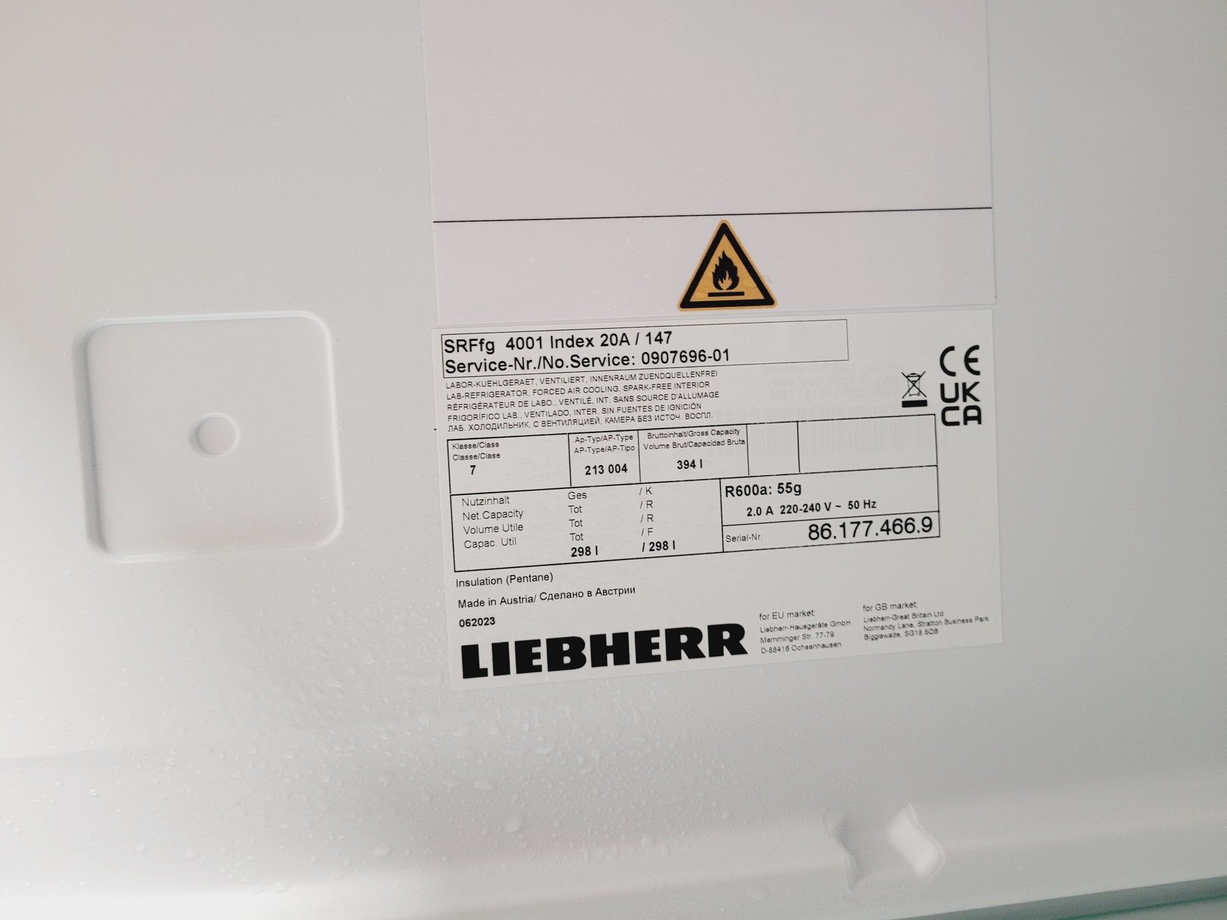 Image of Leibherr Scientific Fridge SRFfg 4001