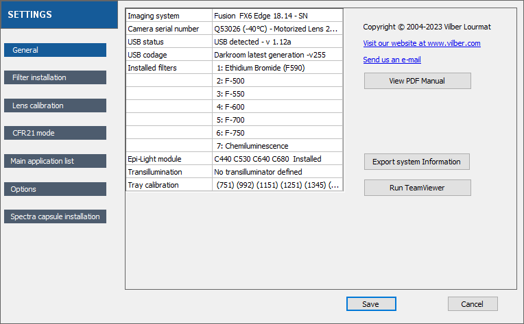 Image of Vilber Fusion FX6 Edge Spectra 7 Channel Imaging System Lab