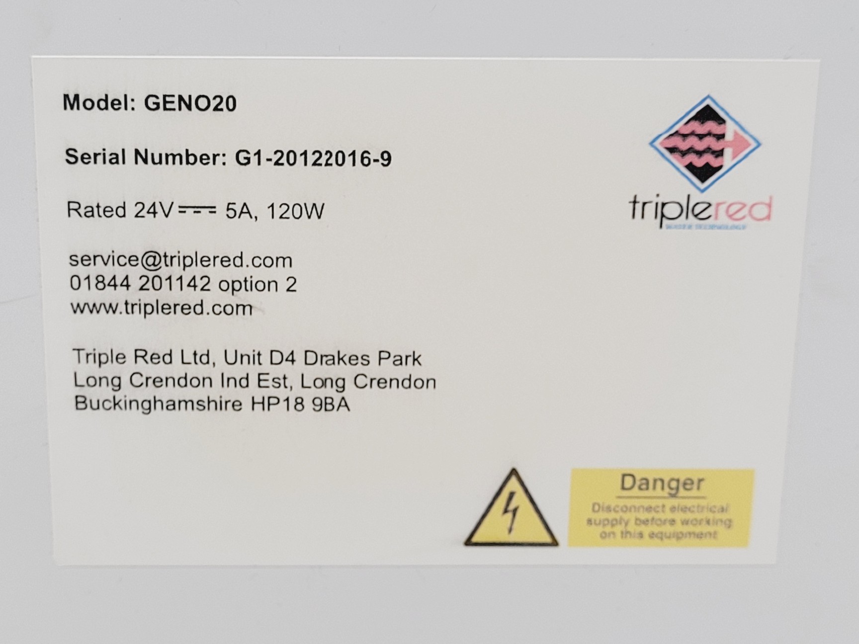 Image of Triple Red Geno 20 RO/DI Water System w/ Tripe Red TANK30 Water Tank 